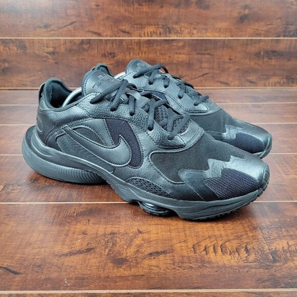 Nike Air Zoom Division Triple Black Athletic Running Shoes Sneakers Mens Size 12 - Picture 2 of 9